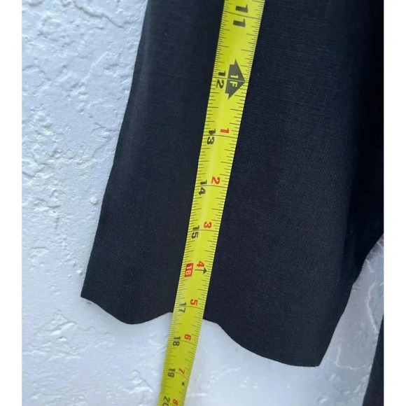 Richard Malcolm Womens Long Sleeve Linen Safari Embroidered Shirt Black Sz 16 - Picture 5 of 7